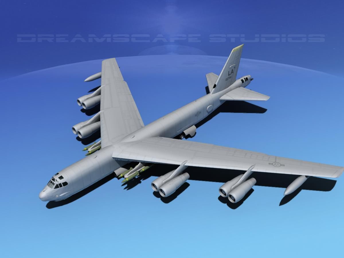 Boeing B-52H Stratofortress V01 3D model_10