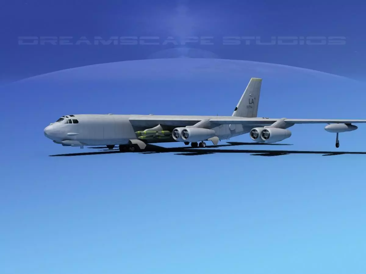 Boeing B-52H Stratofortress V01 3D model_0