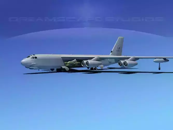 Boeing B-52H Stratofortress V01 3D model