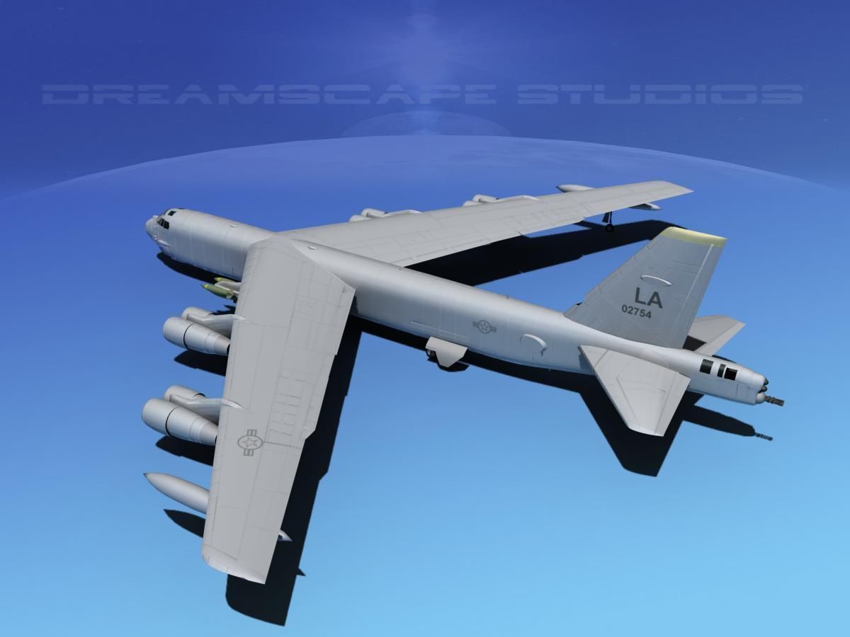 Boeing B-52H Stratofortress V01 3D model_7