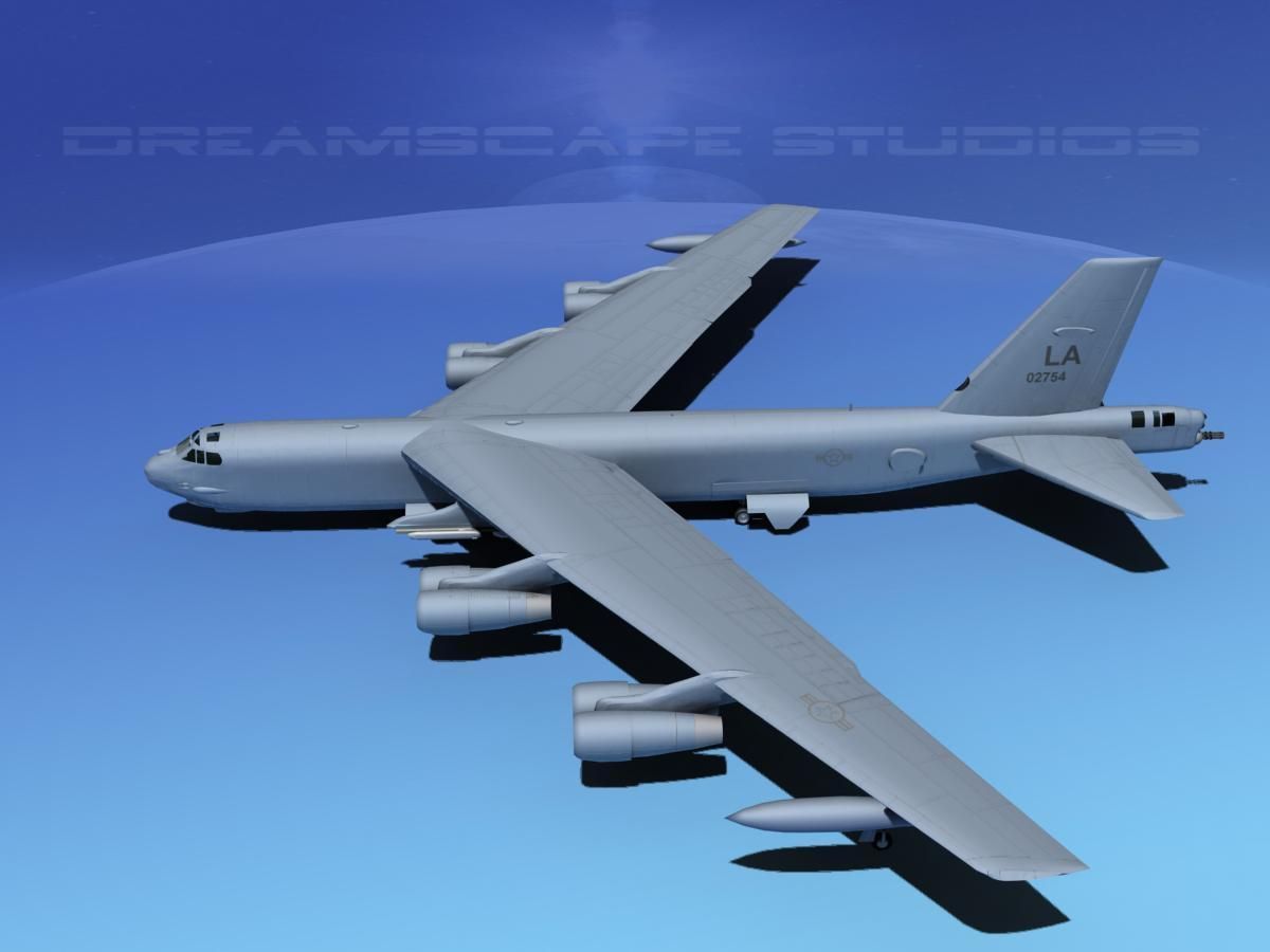 Boeing B-52H Stratofortress V03 3D model_9