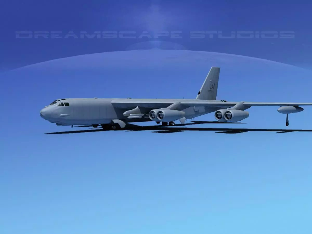 Boeing B-52H Stratofortress V03 3D model_0