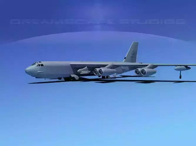 Boeing B-52H Stratofortress V03 3D model