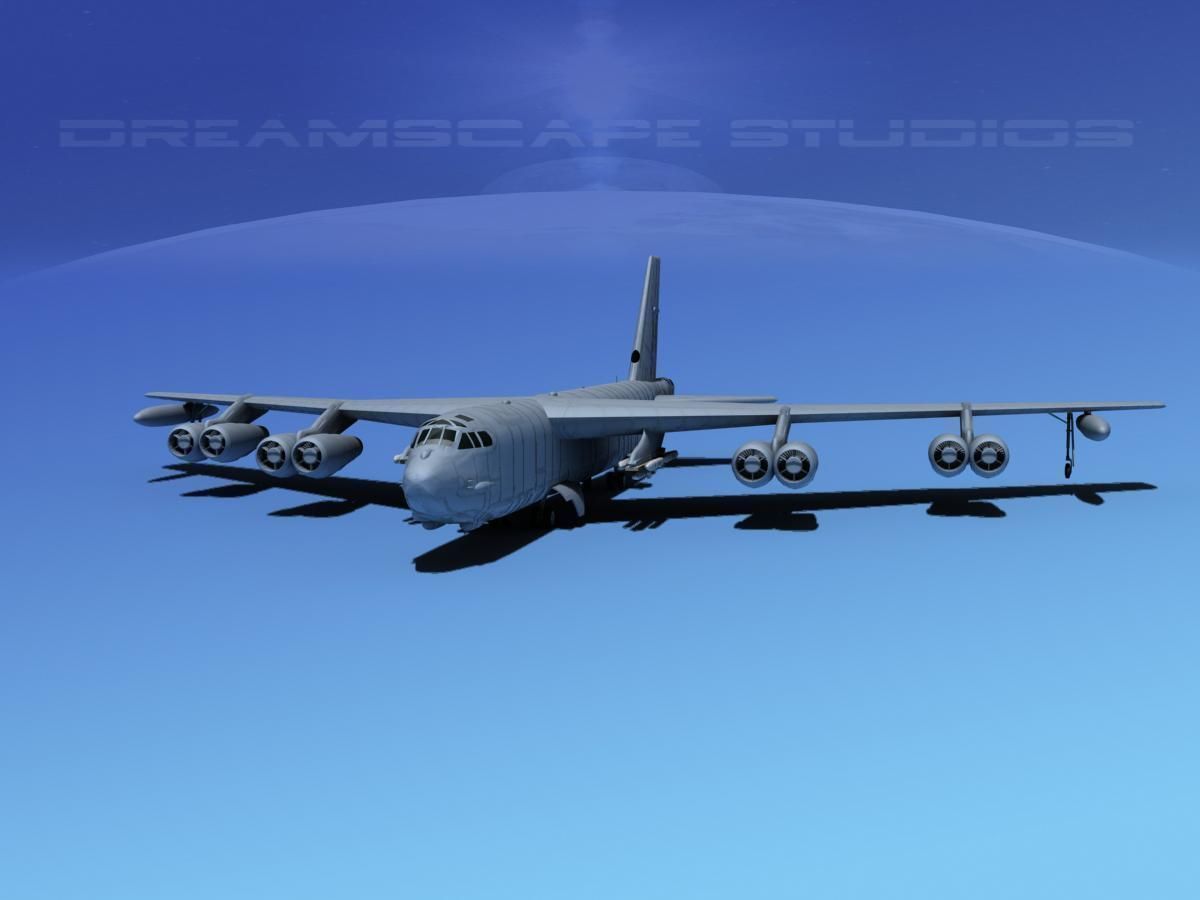 Boeing B-52H Stratofortress V03 3D model_1