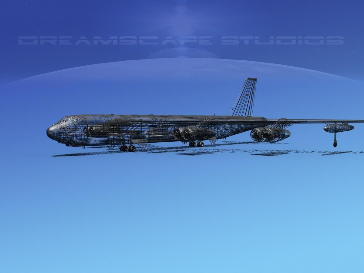 Boeing B-52H Stratofortress V03 3D model_11