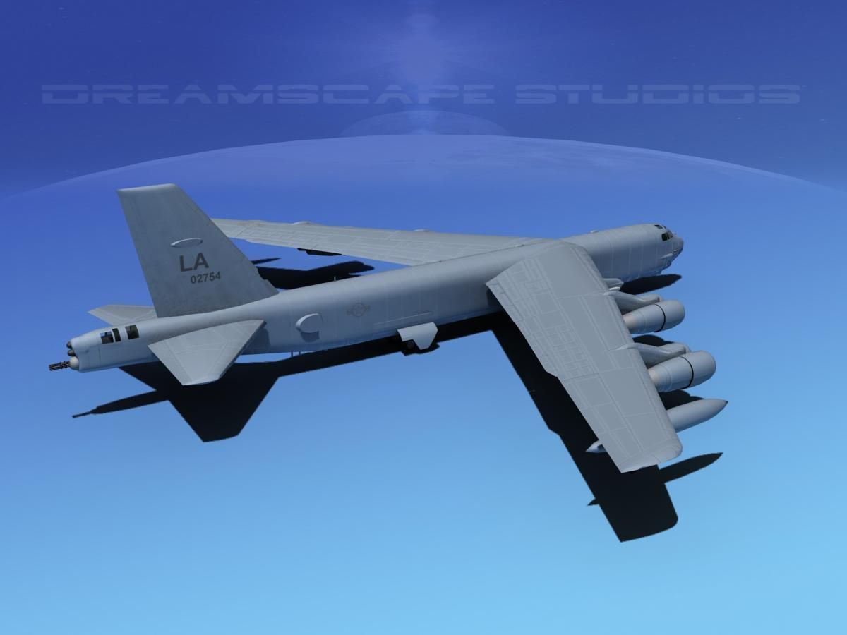Boeing B-52H Stratofortress V03 3D model_5