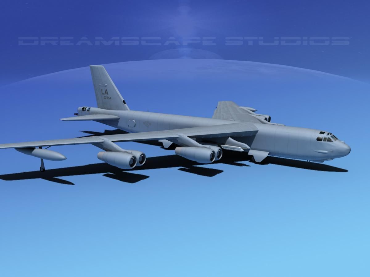 Boeing B-52H Stratofortress V03 3D model_3