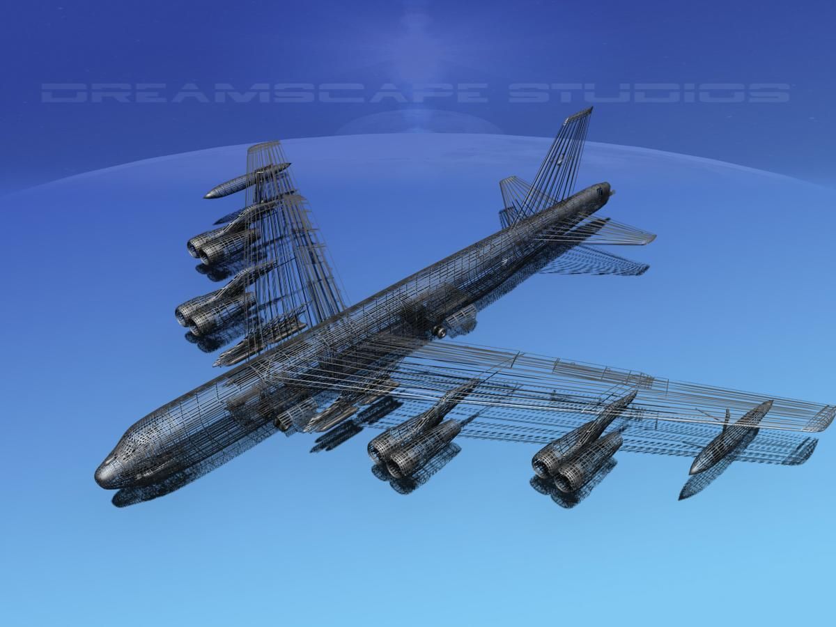 Boeing B-52H Stratofortress V03 3D model_14
