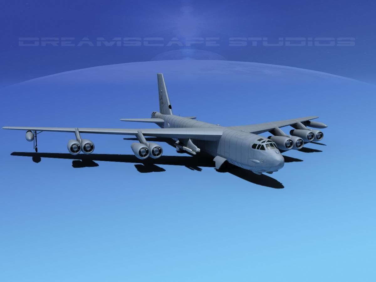 Boeing B-52H Stratofortress V03 3D model_2