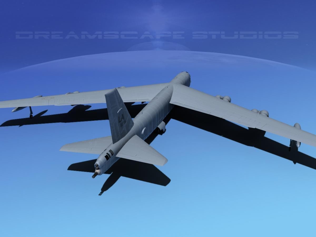Boeing B-52H Stratofortress V03 3D model_6