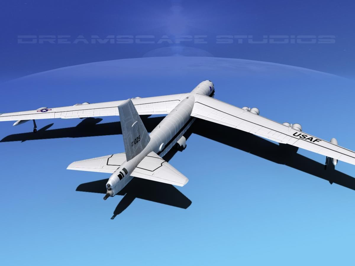 Boeing B-52H Stratofortress NASA 3D model_6