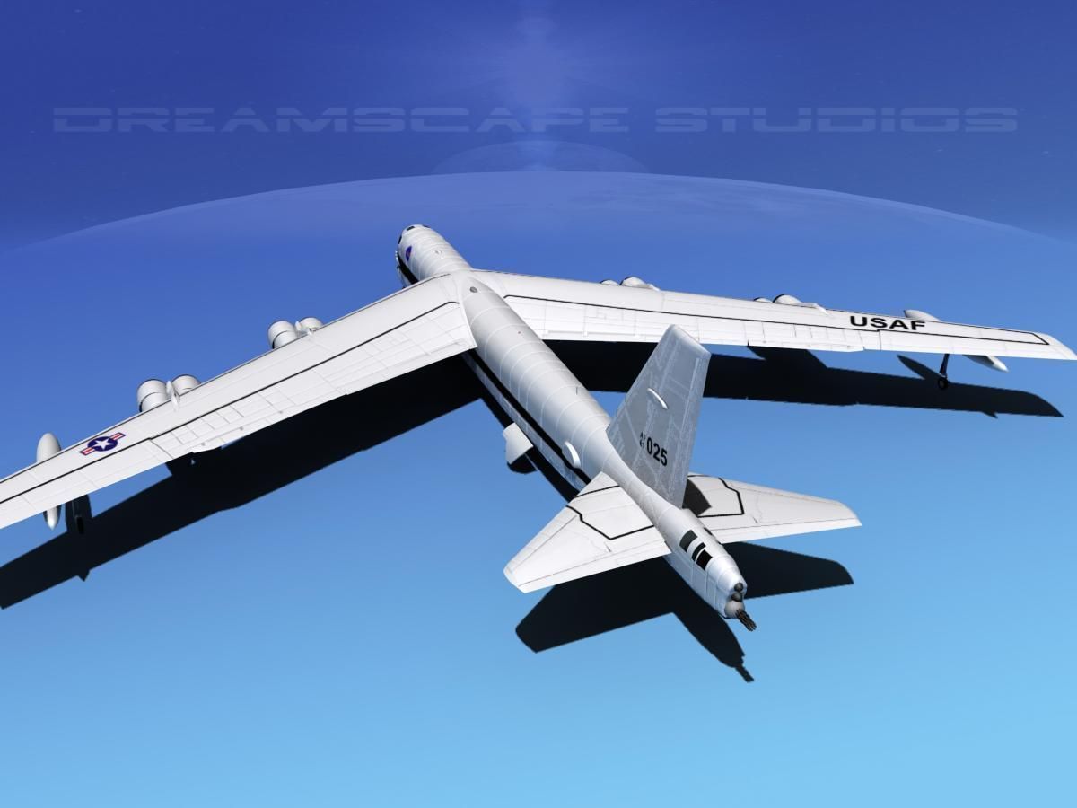 Boeing B-52H Stratofortress NASA 3D model_7