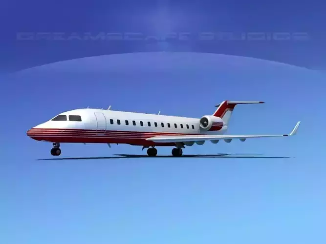Bombardier Challenger 850 V03 3D model