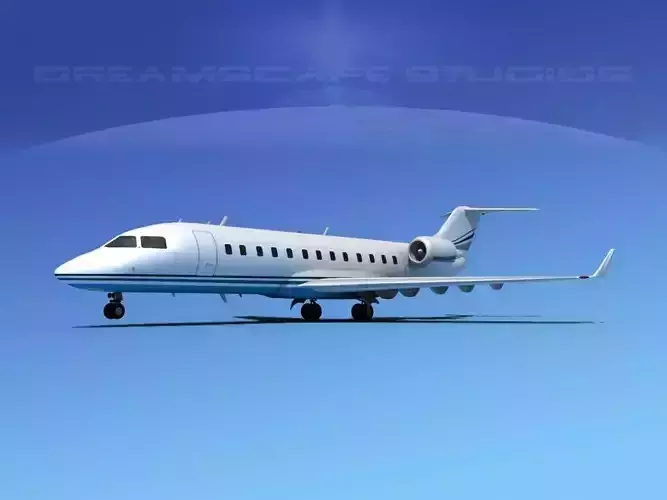 Bombardier Challenger 850 V09 3D model
