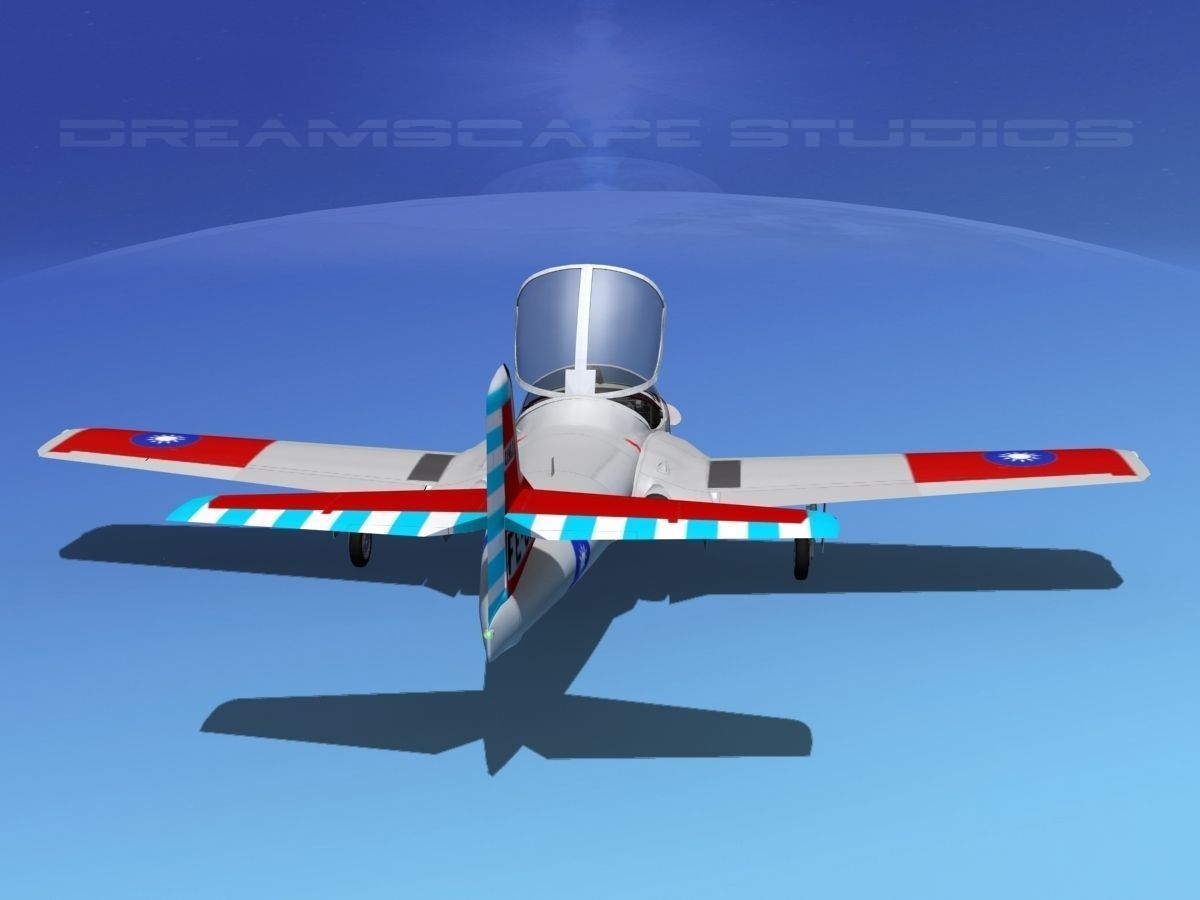 Cessna T-37 Tweetybird Republic of China 3D model_6