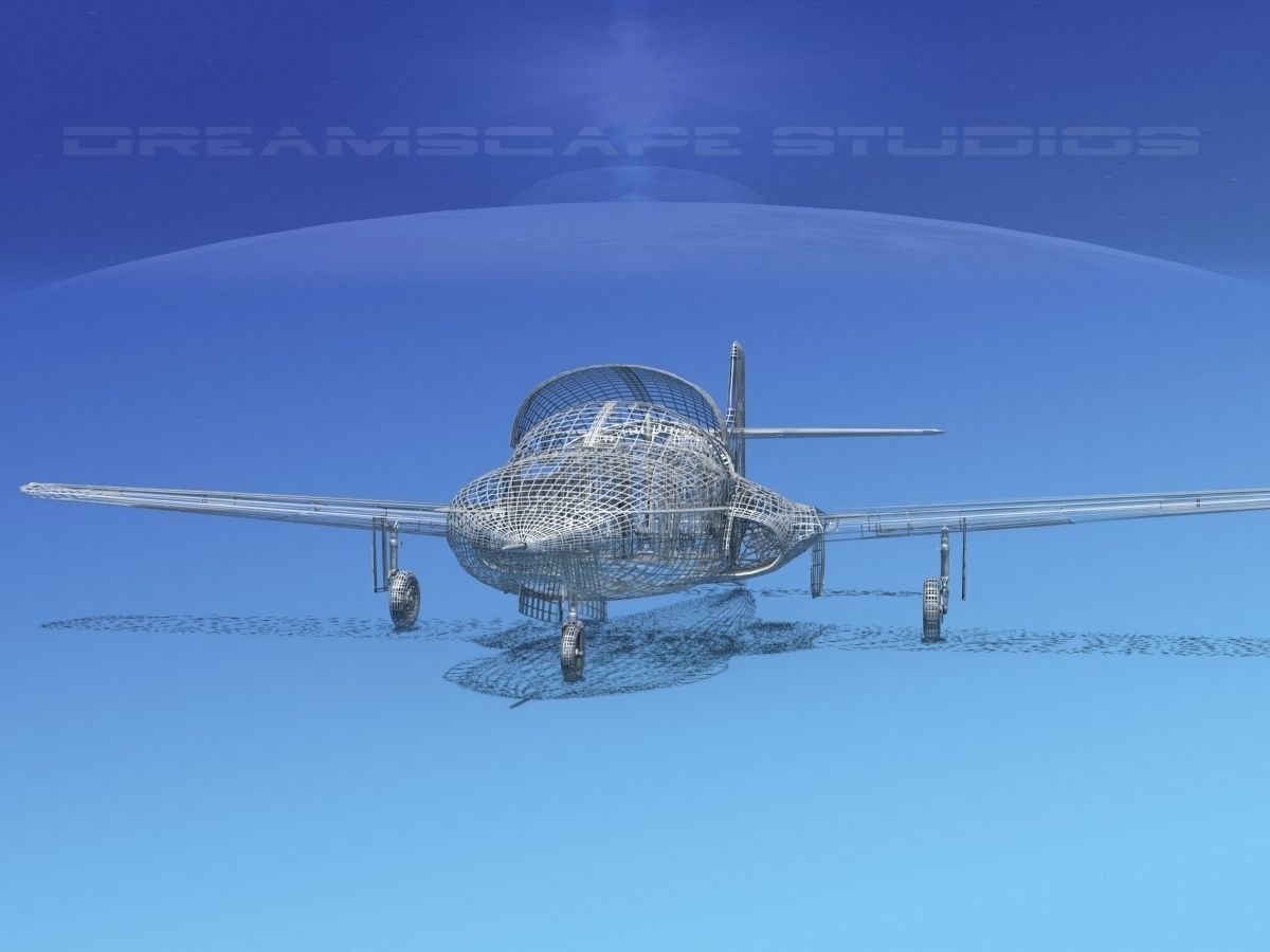 Cessna T-37 Tweetybird Republic of China 3D model_11