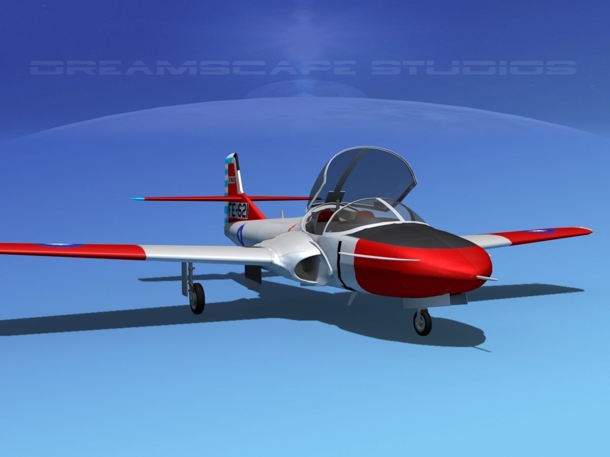 Cessna T-37 Tweetybird Republic of China 3D model_2