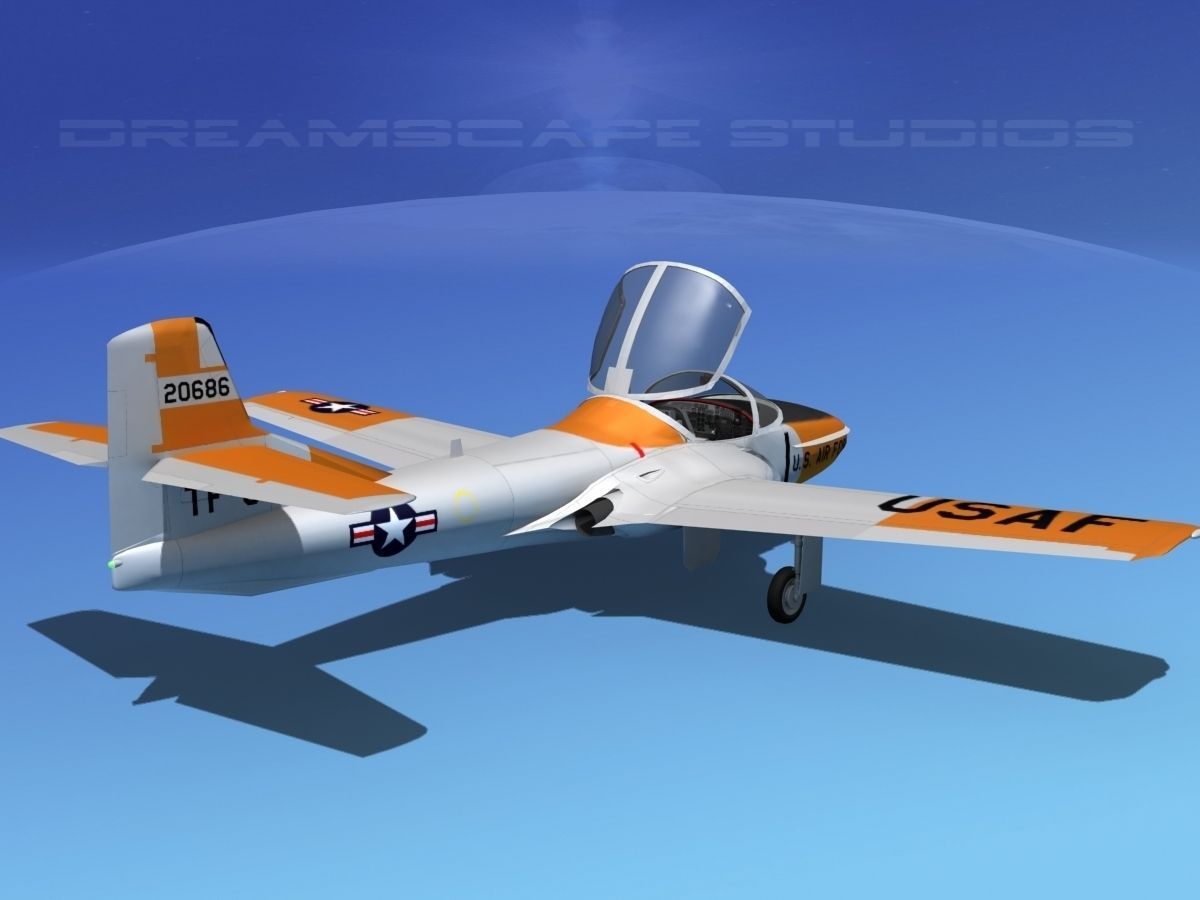 Cessna T-37 Tweetybird V04 USAF 3D model_5