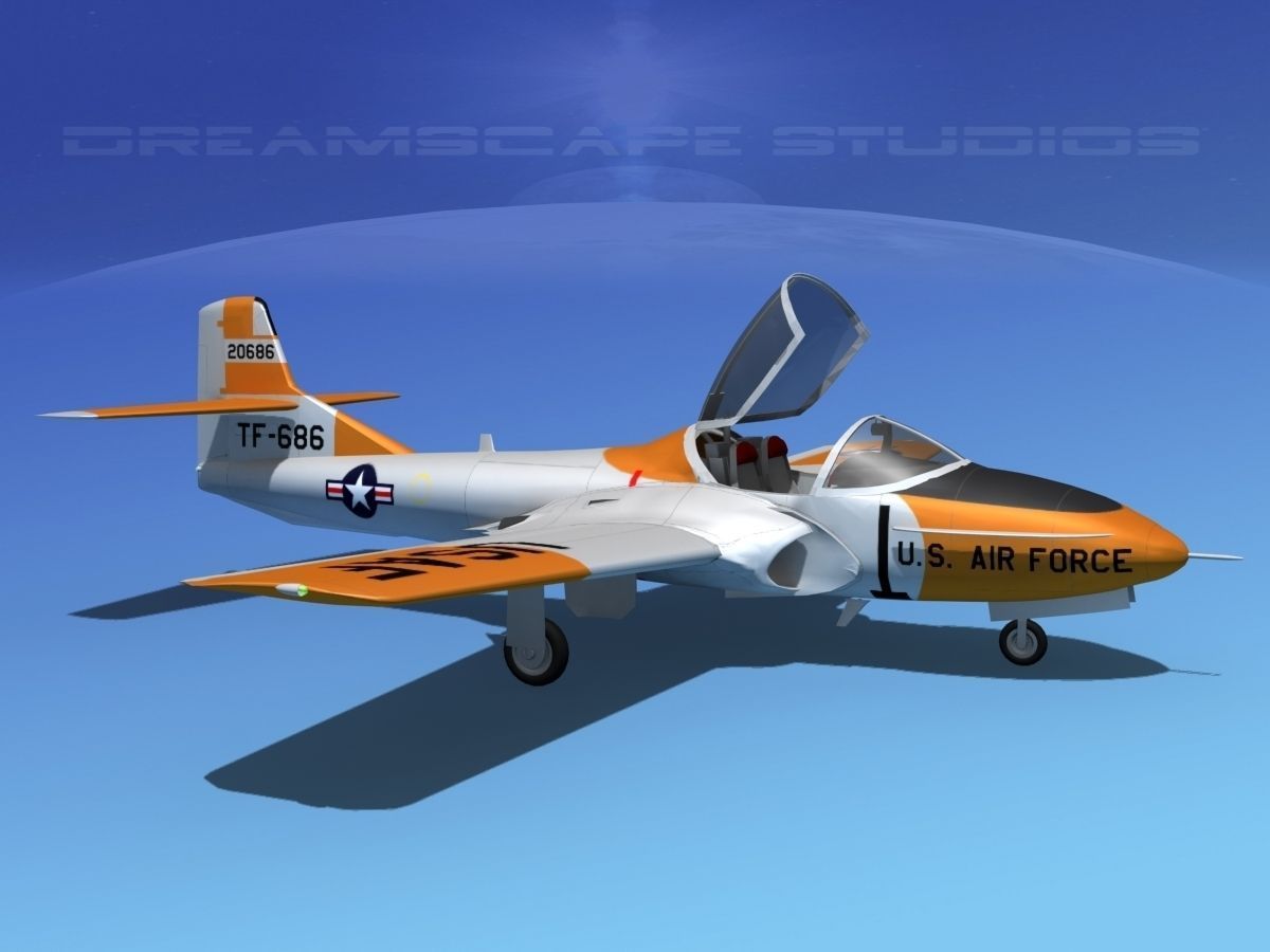 Cessna T-37 Tweetybird V04 USAF 3D model_3