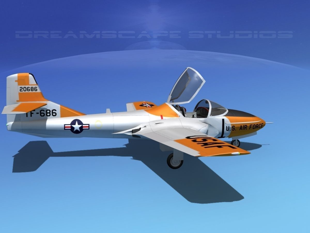 Cessna T-37 Tweetybird V04 USAF 3D model_4