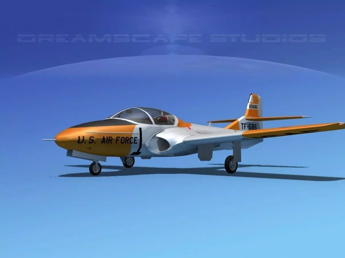 Cessna T-37 Tweetybird V04 USAF 3D model_0