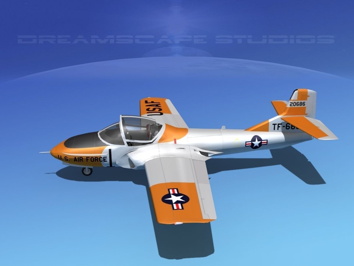 Cessna T-37 Tweetybird V04 USAF 3D model_9