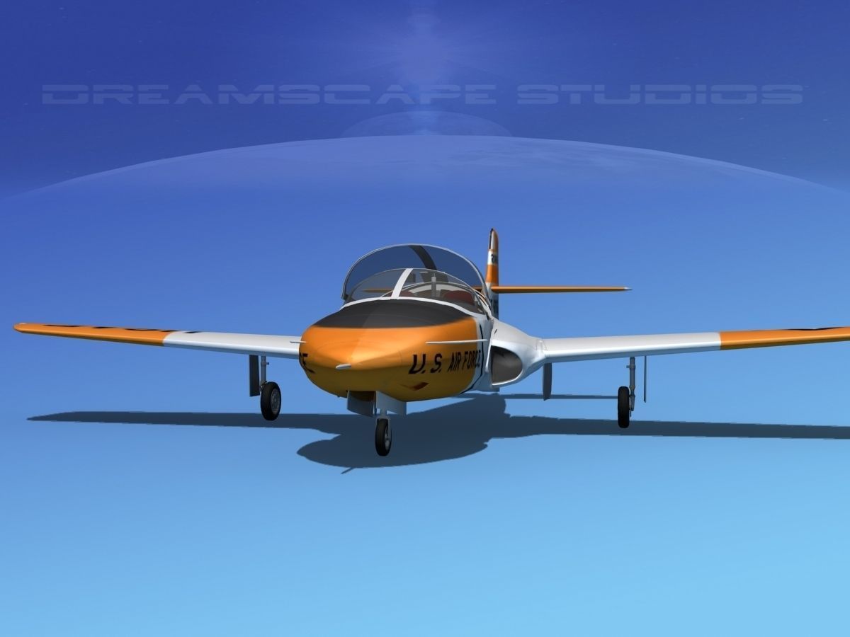 Cessna T-37 Tweetybird V04 USAF 3D model_1