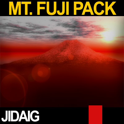 Mt Fuji Package 3D model_7