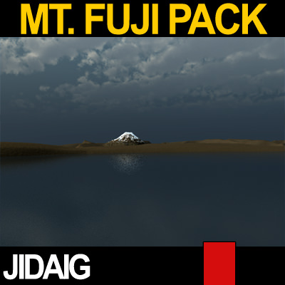 Mt Fuji Package 3D model_13