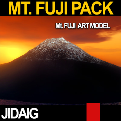 Mt Fuji Package 3D model_12