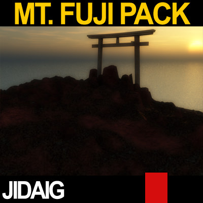 Mt Fuji Package 3D model_17