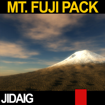 Mt Fuji Package 3D model_8