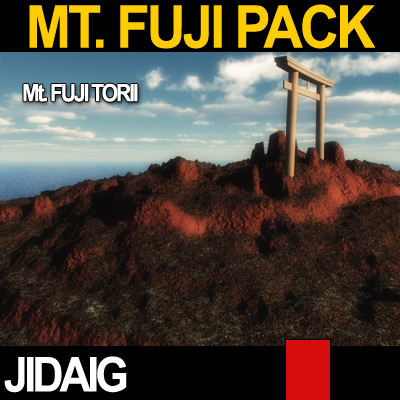 Mt Fuji Package 3D model_19