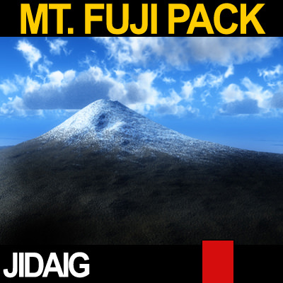 Mt Fuji Package 3D model_4