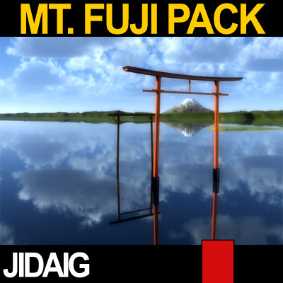 Mt Fuji Package 3D model_10