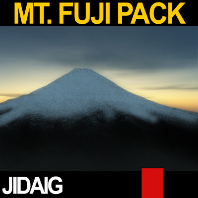 Mt Fuji Package 3D model_5