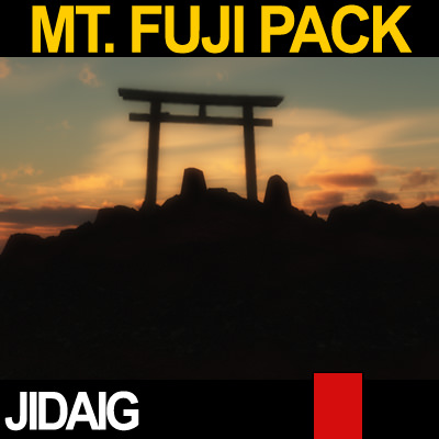 Mt Fuji Package 3D model_16