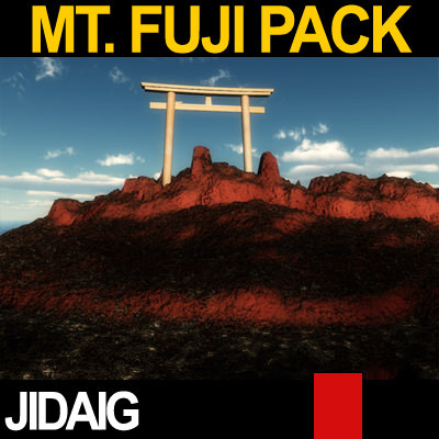 Mt Fuji Package 3D model_20