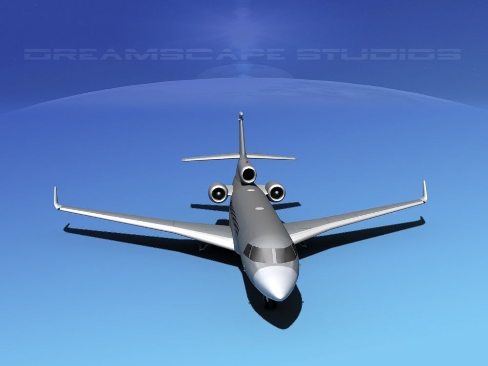 Dassault Falcon 7X Bare Metal 3D model_9