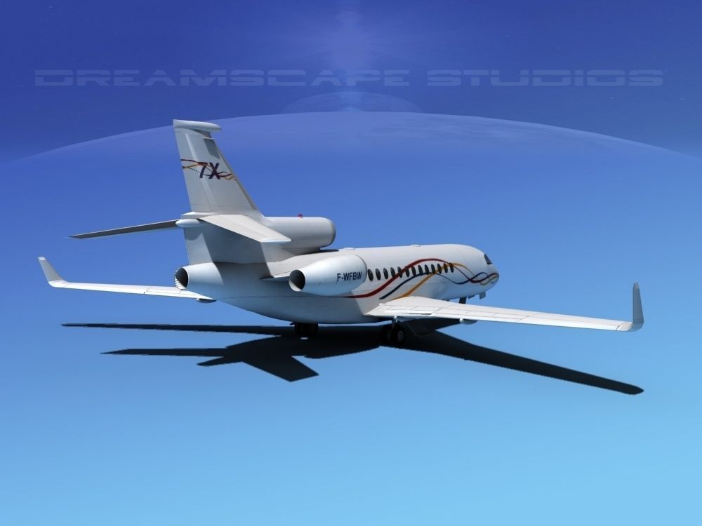 Dassault Falcon 7X Dassault 3D model_3