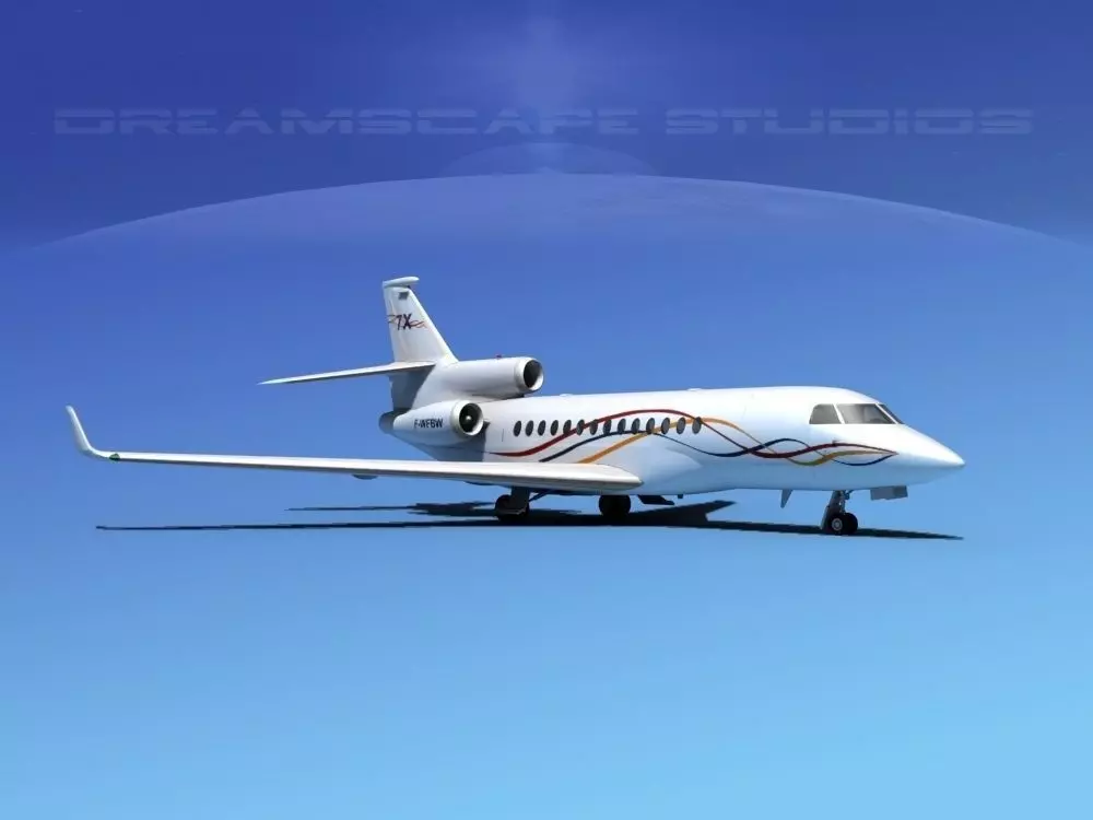 Dassault Falcon 7X Dassault 3D model_0