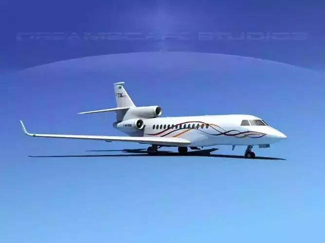 Dassault Falcon 7X Dassault 3D model