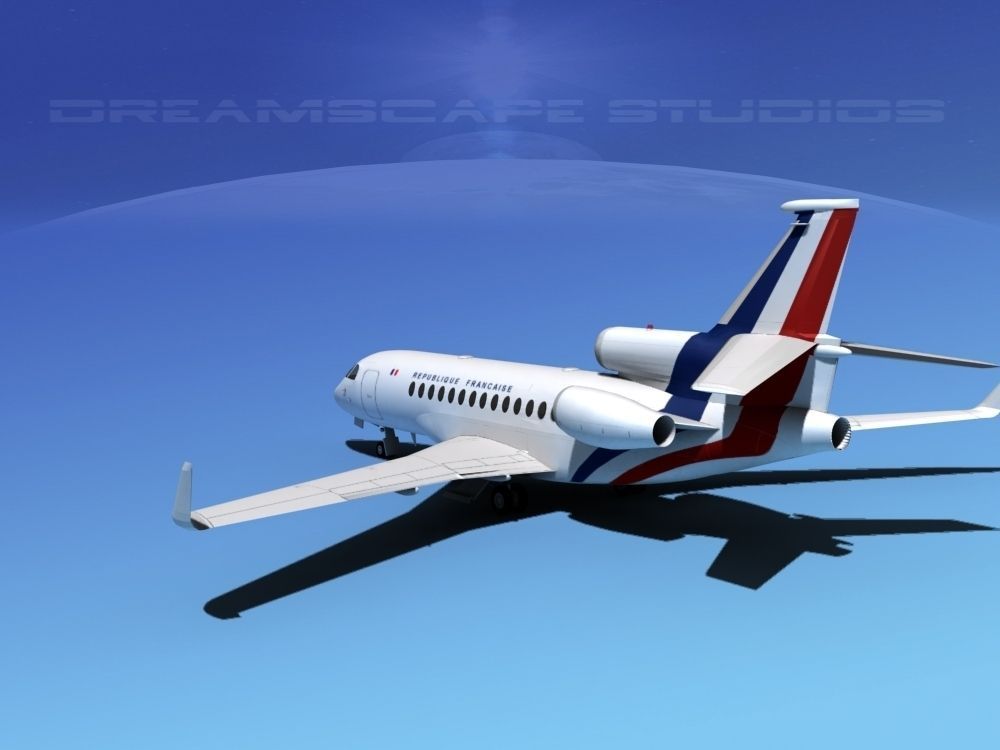 Dassault Falcon 7X France 3D model_5