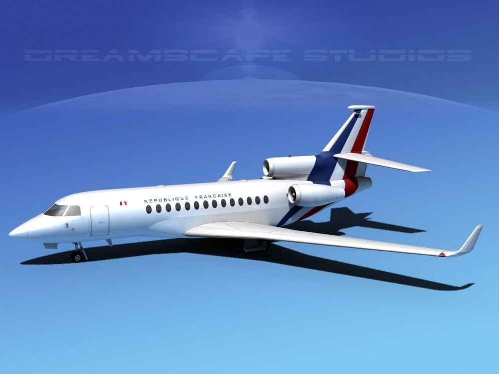 Dassault Falcon 7X France 3D model_7