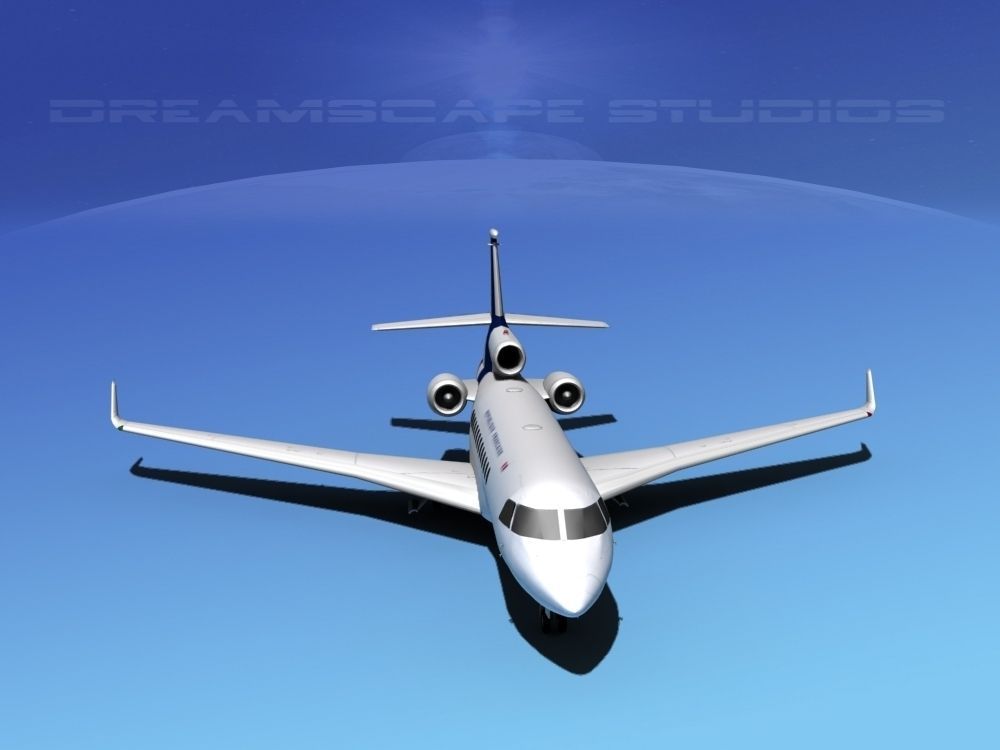 Dassault Falcon 7X France 3D model_9