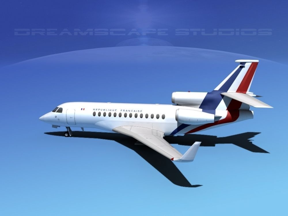 Dassault Falcon 7X France 3D model_6