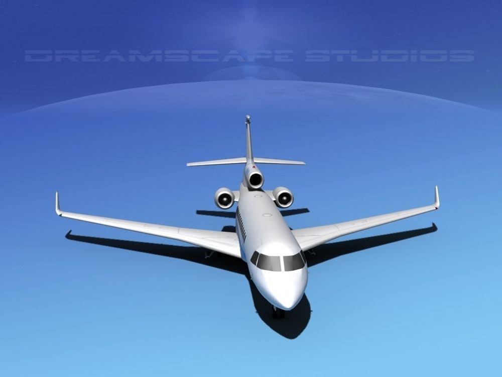Dassault Falcon 7X V04 3D model_9