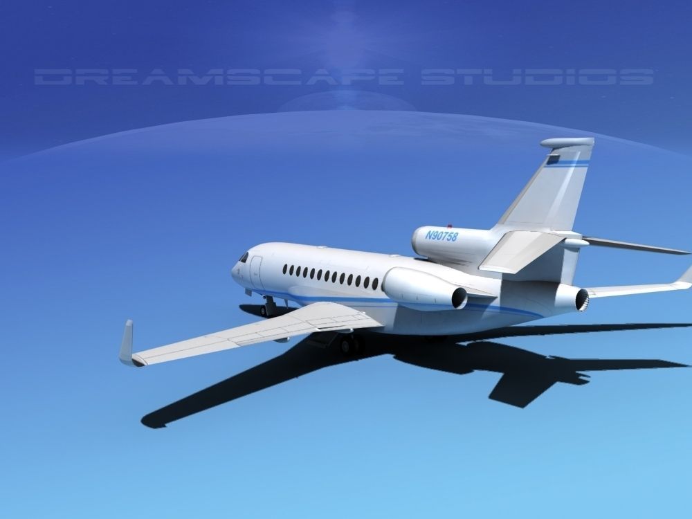 Dassault Falcon 7X V04 3D model_5