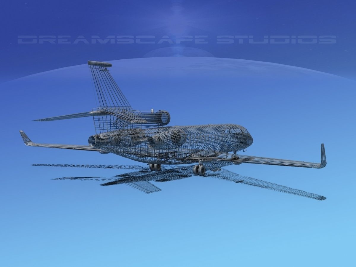 Dassault Falcon 7X V04 3D model_13