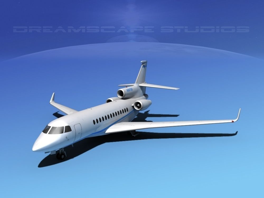 Dassault Falcon 7X V04 3D model_8